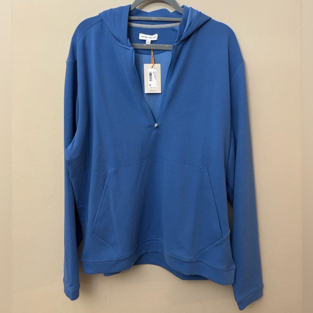 Peter Millar Grid Performance Half-Zip Blue class… - image 2